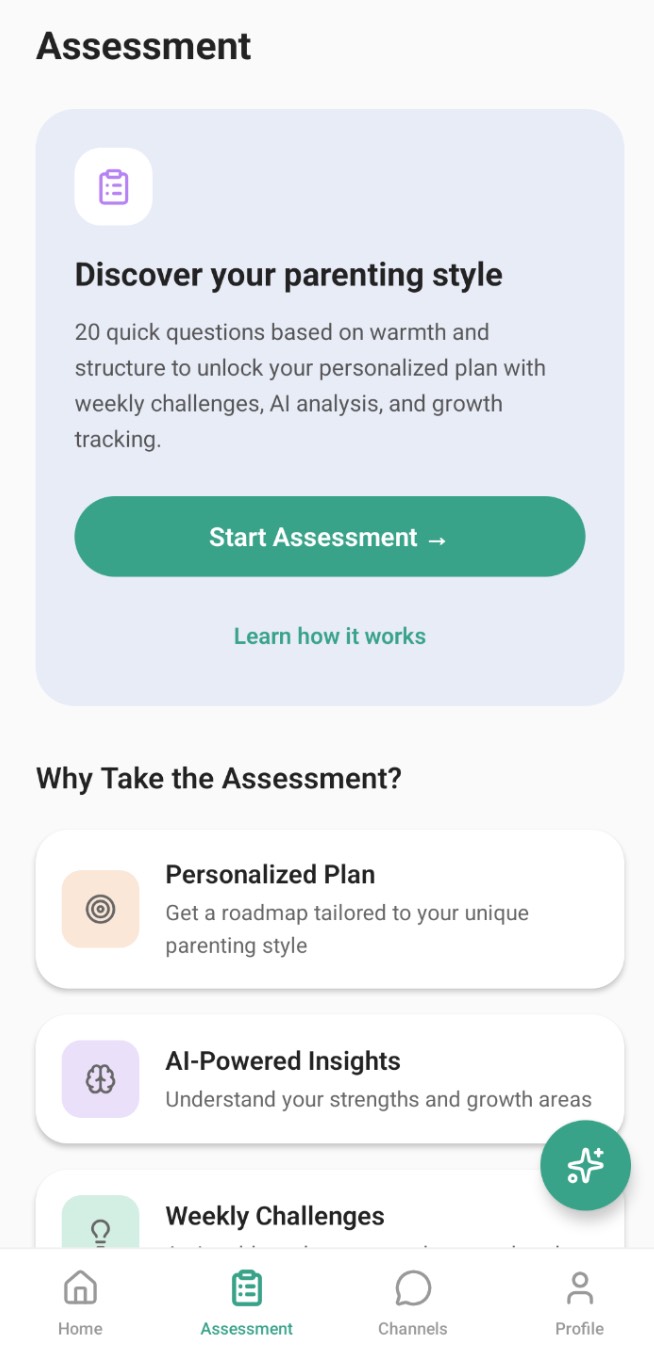 Kindling screen describing personalised plans, AI-powered insights and weekly challenges